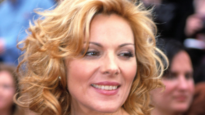 Kim Cattrall smiling