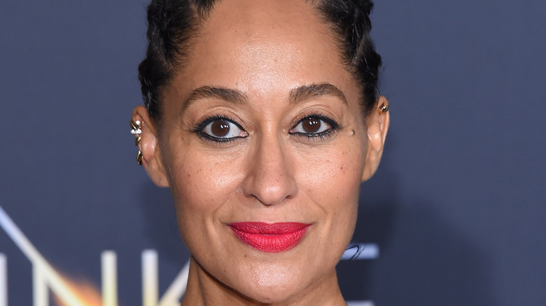 Tracee Ellis Ross poses on the red carpet