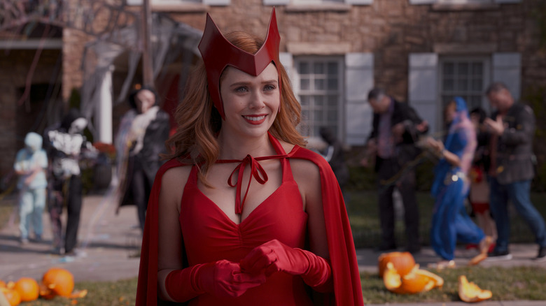Elizabeth Olsen stars in the Halloween episode of WandaVision