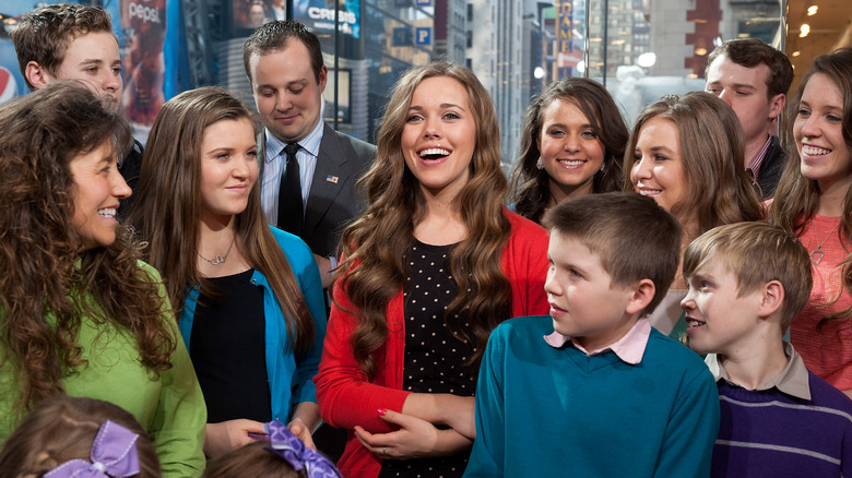 The Duggar family on TV show