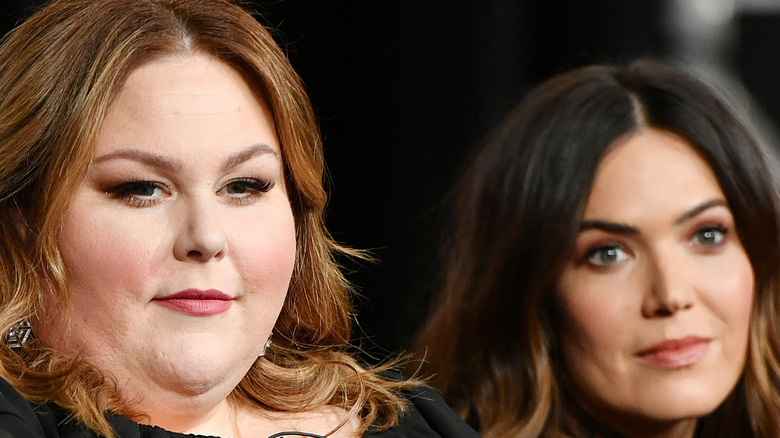 Chrissy Metz, Mandy Moore staring intensely