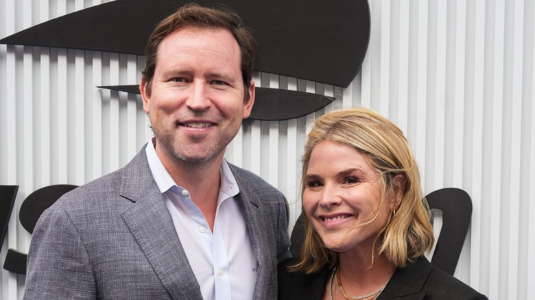 Henry Hager and Jenna Bush Hager smiling