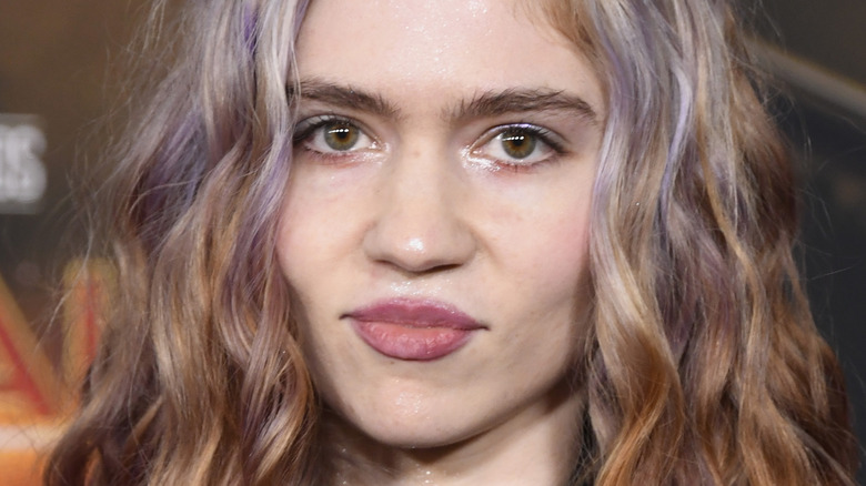 Grimes red carpet close-up