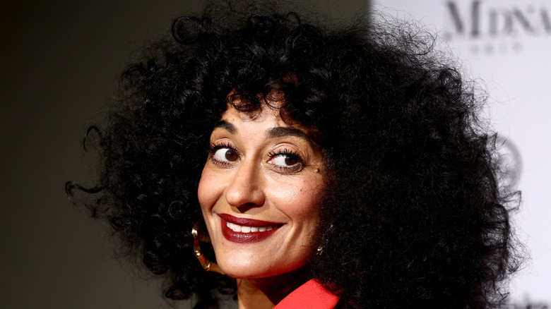 Tracee Ellis Ross poses on the red carpet