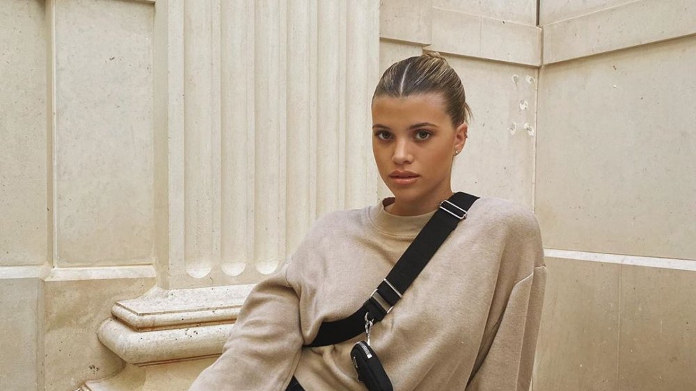 Sofia Richie with slicked back bun