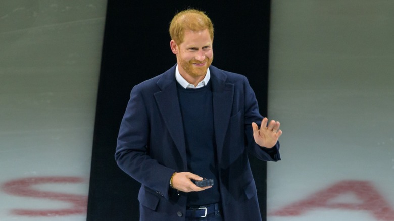 Prince Harry waving