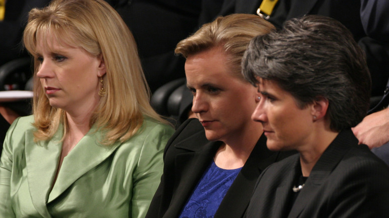 Liz Cheney, Mary Cheney, and Heather Poe at the Republican National Convention