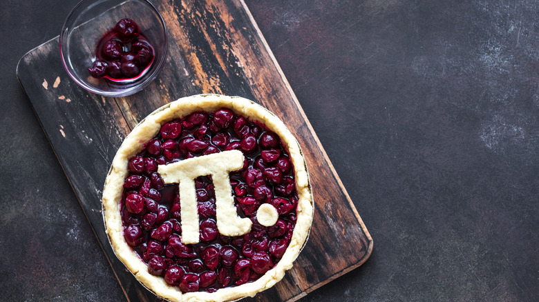 the symbol for pi on a pie