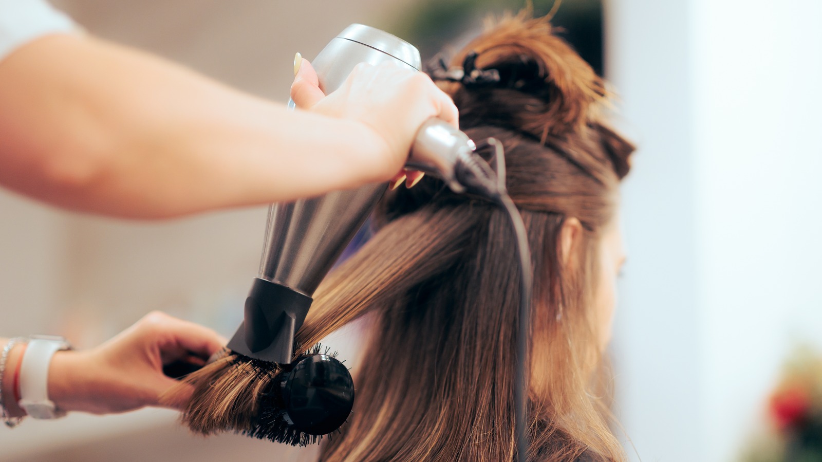 The faux out is the fake blowout that will give you volume with just