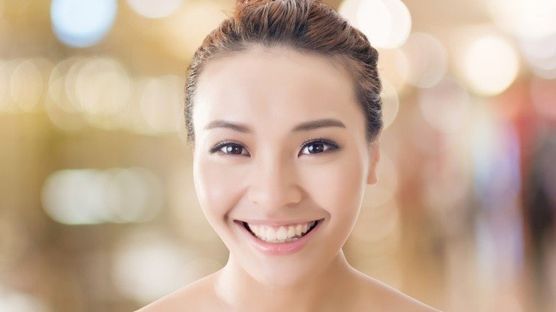 Woman smiling