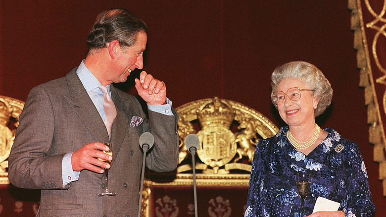 King Charles III and Queen Elizabeth in 1998