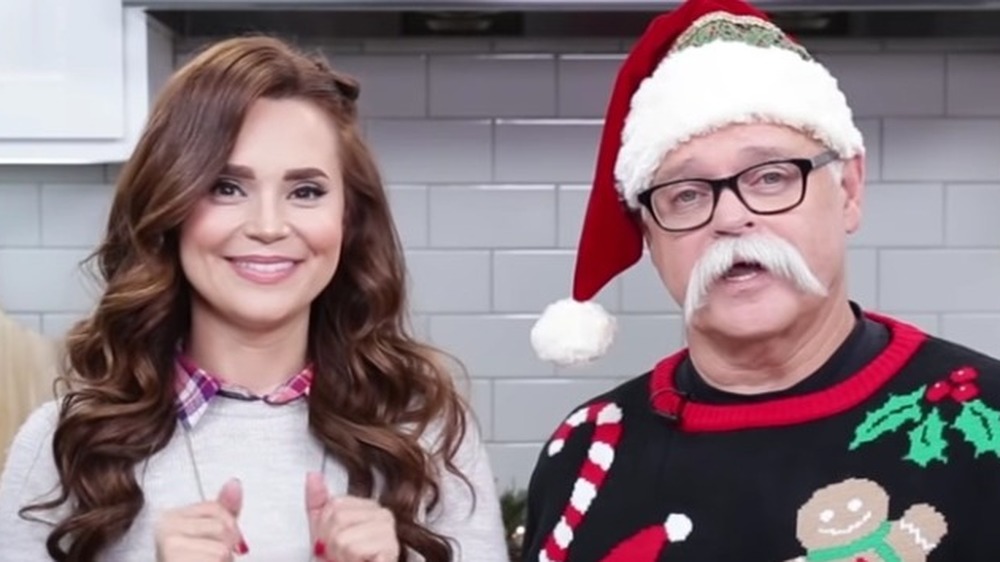 Rosanna Pansino and her dad, 'Papa Pizza'