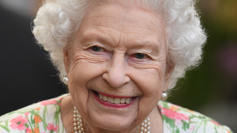 Queen Elizabeth smiling