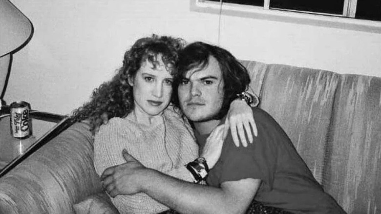 Kathy Griffin posing with Jack Black