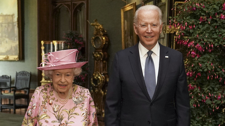 Queen Elizabeth & Joe Biden