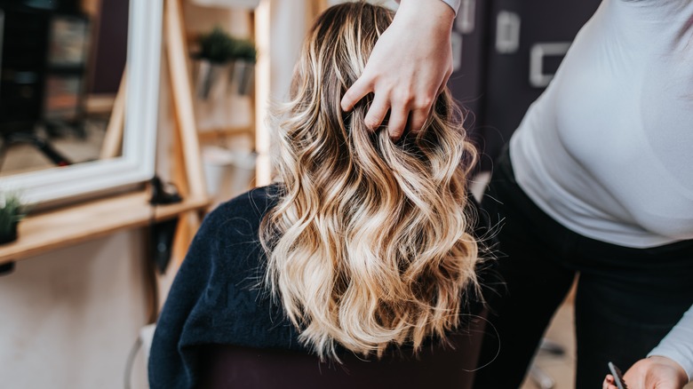 Woman at salon