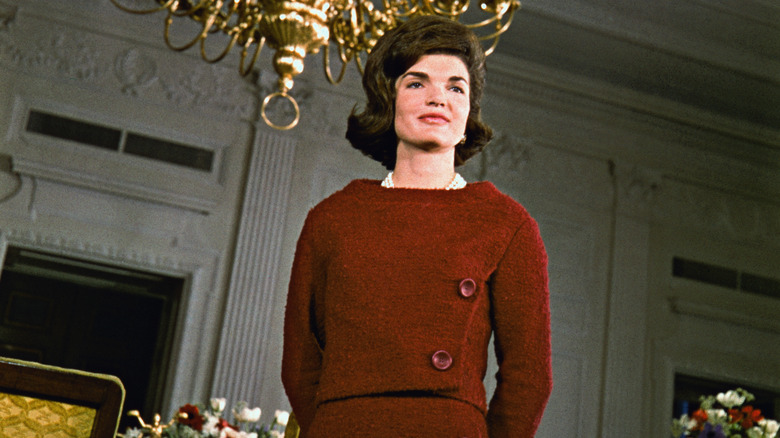 Jackie Kennedy posing for photos