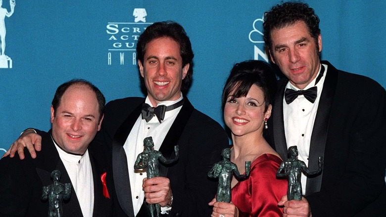 The award-winning cast of Seinfeld