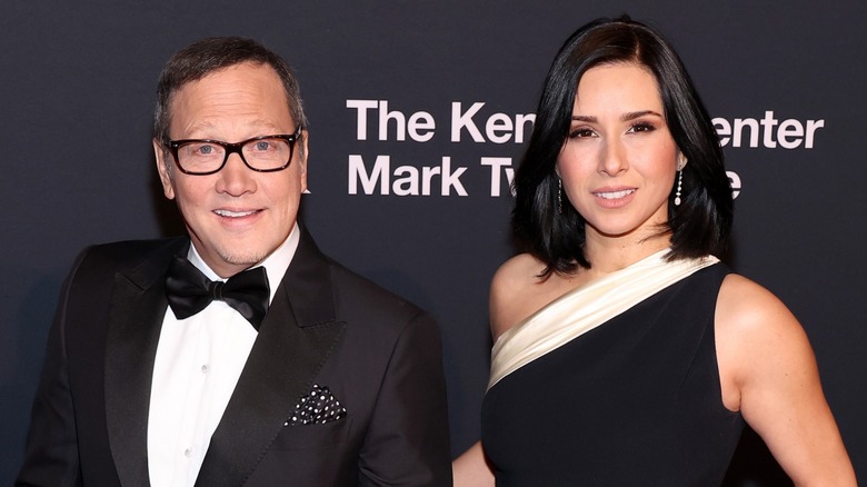 Rob Schneider and Patricia Azarcoya attend the 24th Annual Mark Twain Prize For American Humor in Washington, DC (2023)