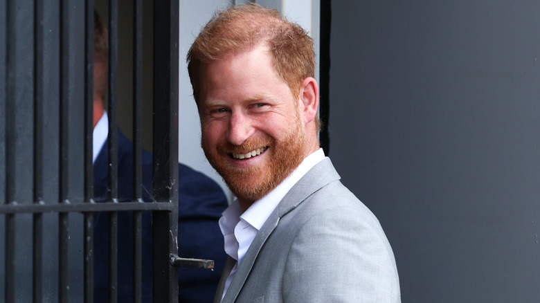 Prince Harry, Duke of Sussex arrives for a visit to the community recording studio in St. Anns on September 09, 2025 in Nottingham, England (2025)