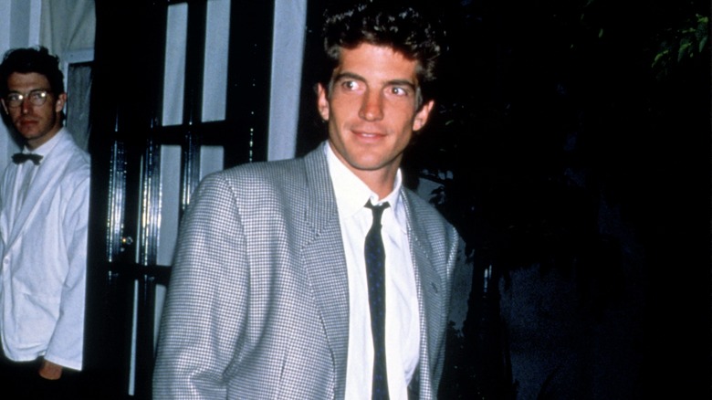 John F. Kennedy Jr. smiling