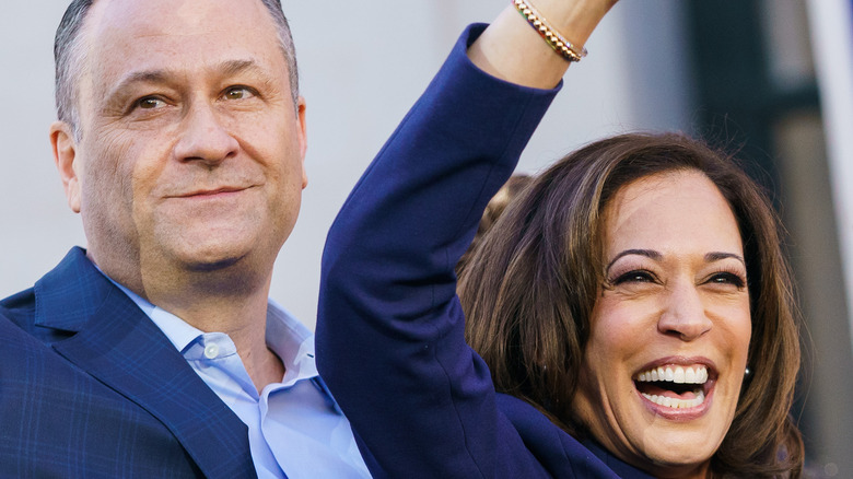 Kamala Harris and Doug Emhoff at an event