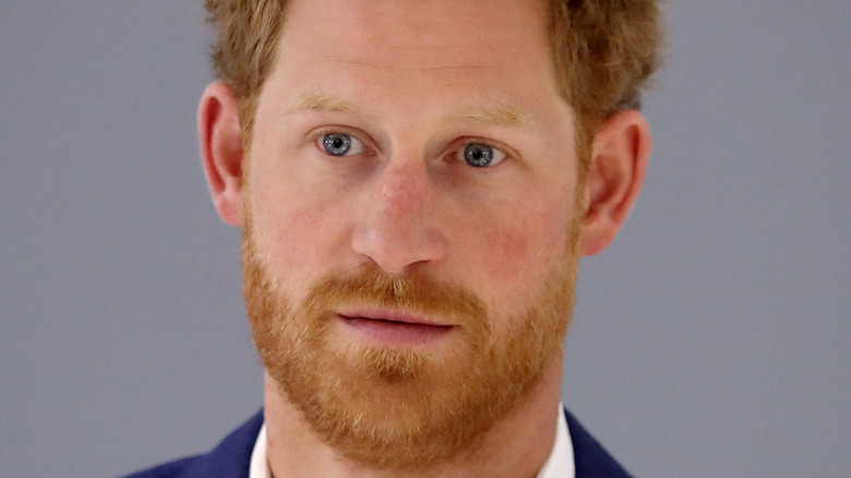 Prince Harry serious