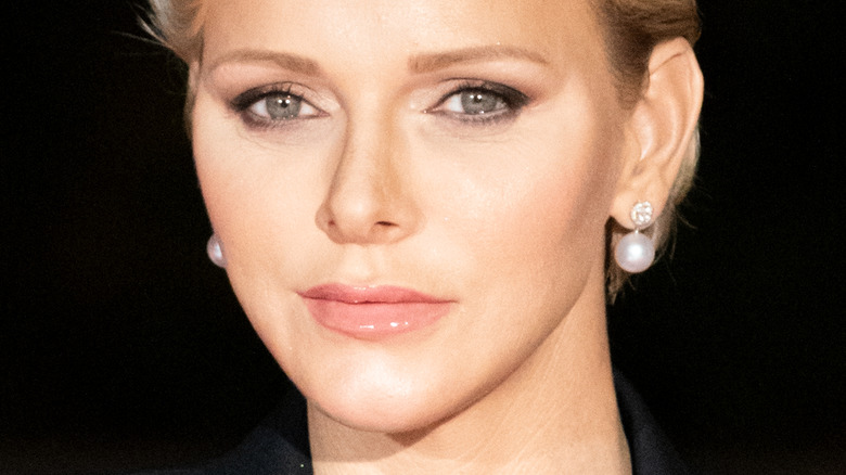 Princess Charlene of Monaco gazing