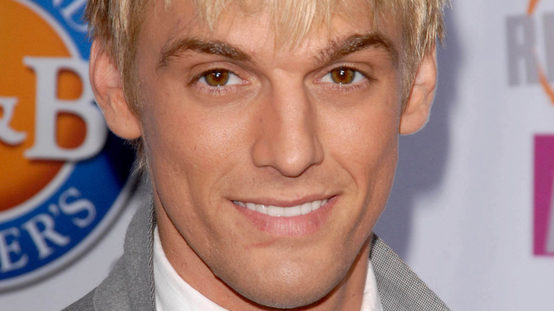 Aaron Carter on red carpet