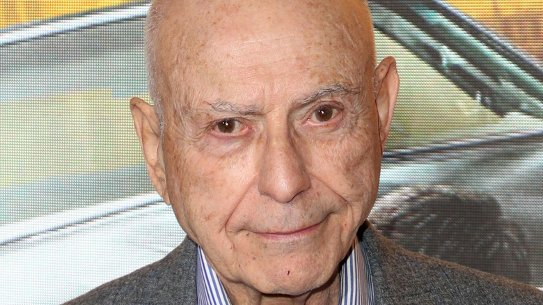 Alan Arkin in gray suit in 2020