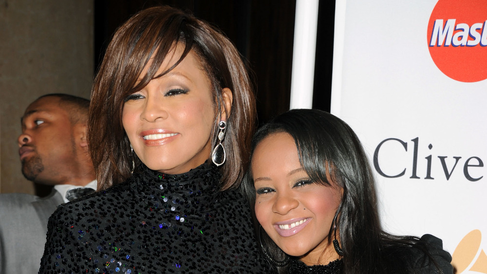 Bobbi Kristina Brown with her mother Whitney Houston