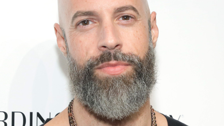 Chris Daughtry with serious expression on the red carpet