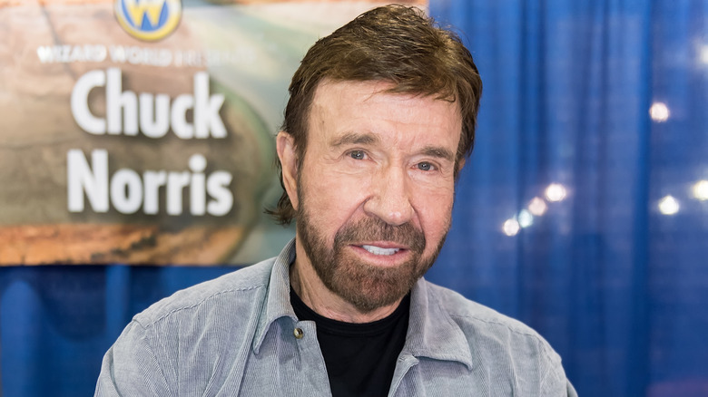 Chuck Norris smiling