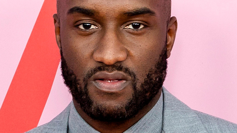 Virgil Abloh posing with stern face