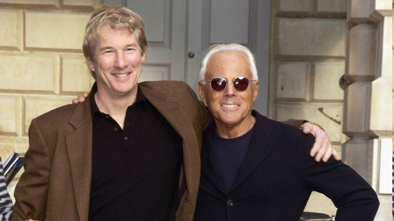 Richard Gere and Giorgio Armani at a 2003 American Gigolo retrospective