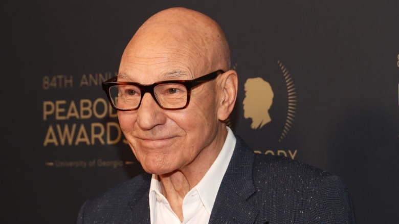 Patrick Stewart on the red carpet