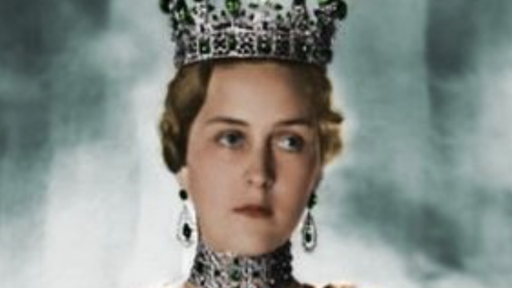 Princess Cecilie of Greece wearing crown