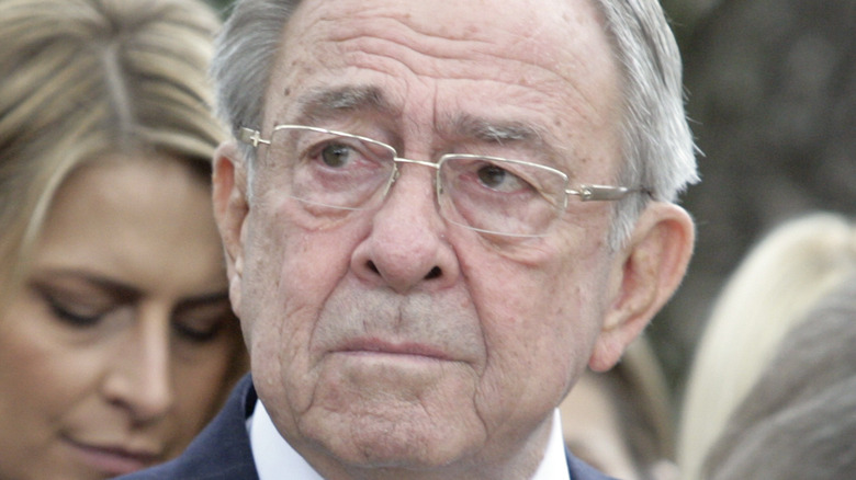 King Constantine II looking solemn