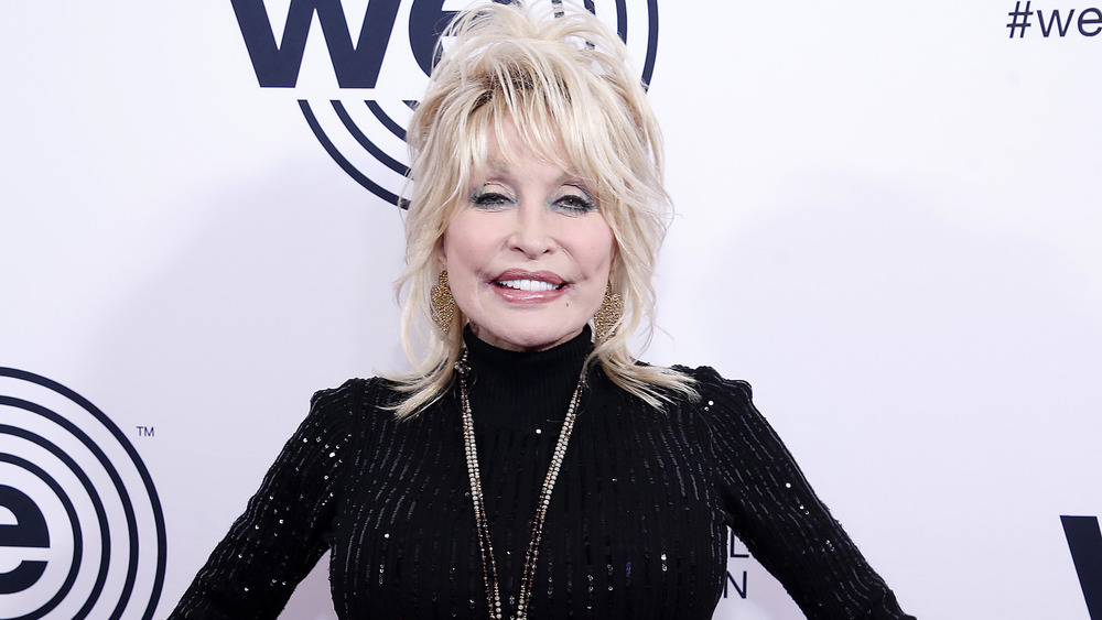 Dolly Parton on red carpet