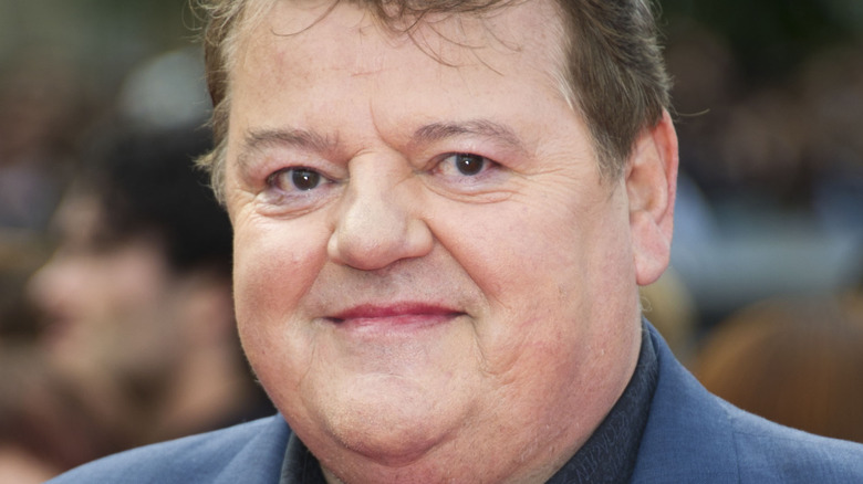 Robbie Coltrane smiling