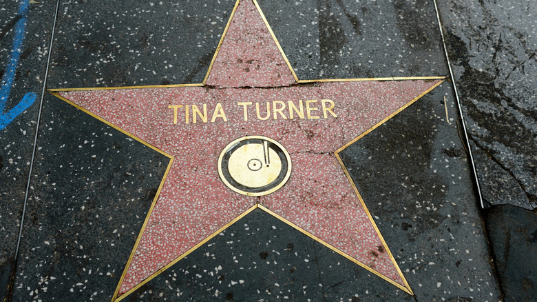 Tina Turner Hollywood Walk of Fame star.