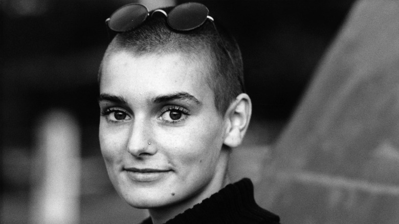 A smiling Sinead O'Connor