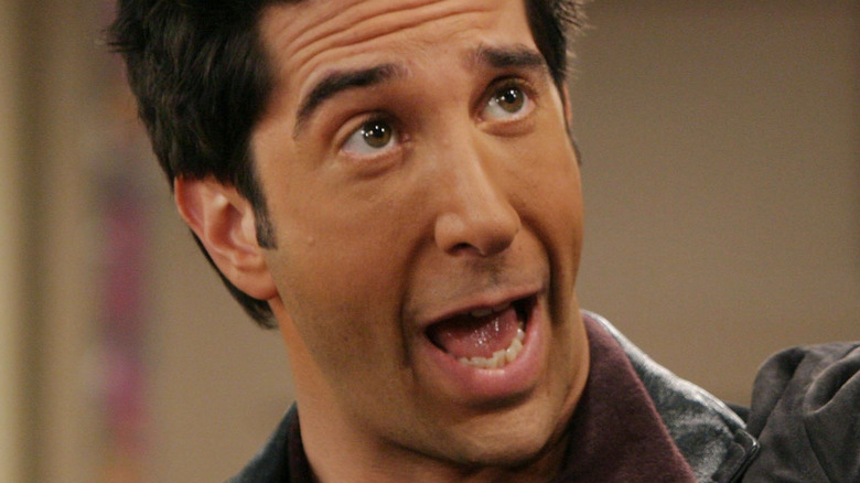 David Schwimmer mouth open 