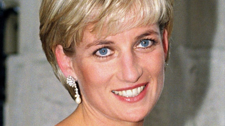 Princess Diana smiles