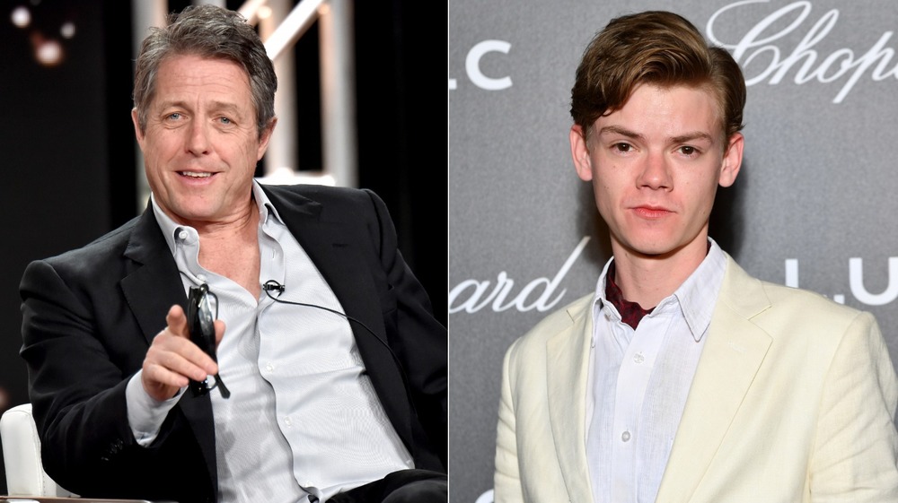 Thomas Brodie-Sangster and Hugh Grant