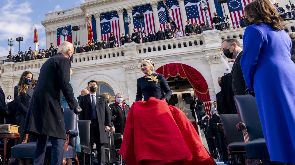 Lady Gaga at the inauguration