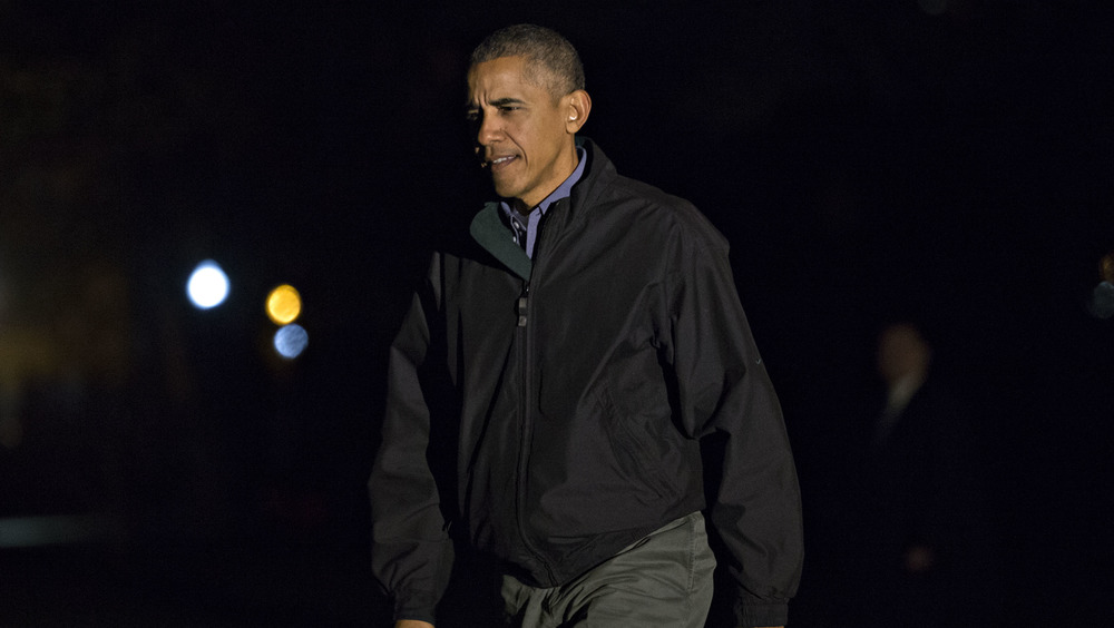 Barack Obama walking