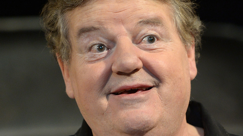 Robbie Coltrane smiling at Universal Orlando