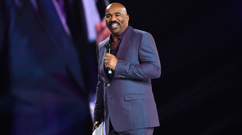 Steve Harvey during a 2019 benefit