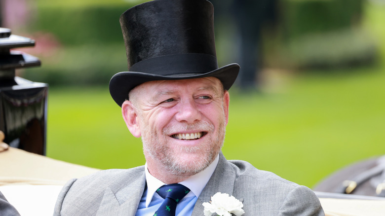 Mike Tindall smiling and looking mischievous